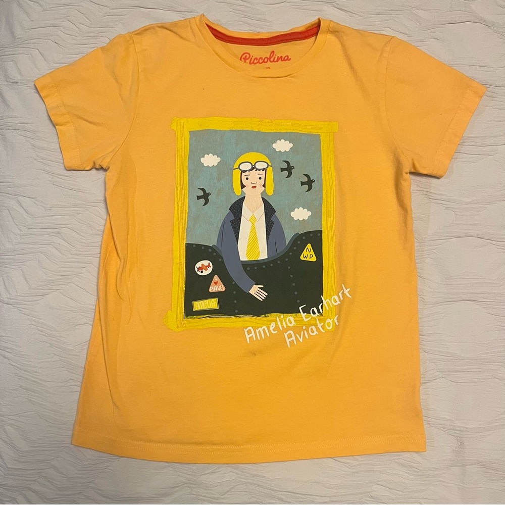 Piccolina Amelia Earhart t shirt